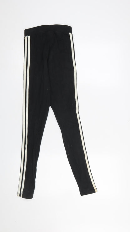 Womens UK Size 4 adidas Slim Fit Leggings Black Leggings