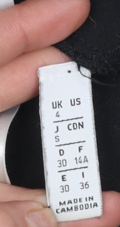 Womens UK Size 4 adidas Slim Fit Leggings Black Leggings