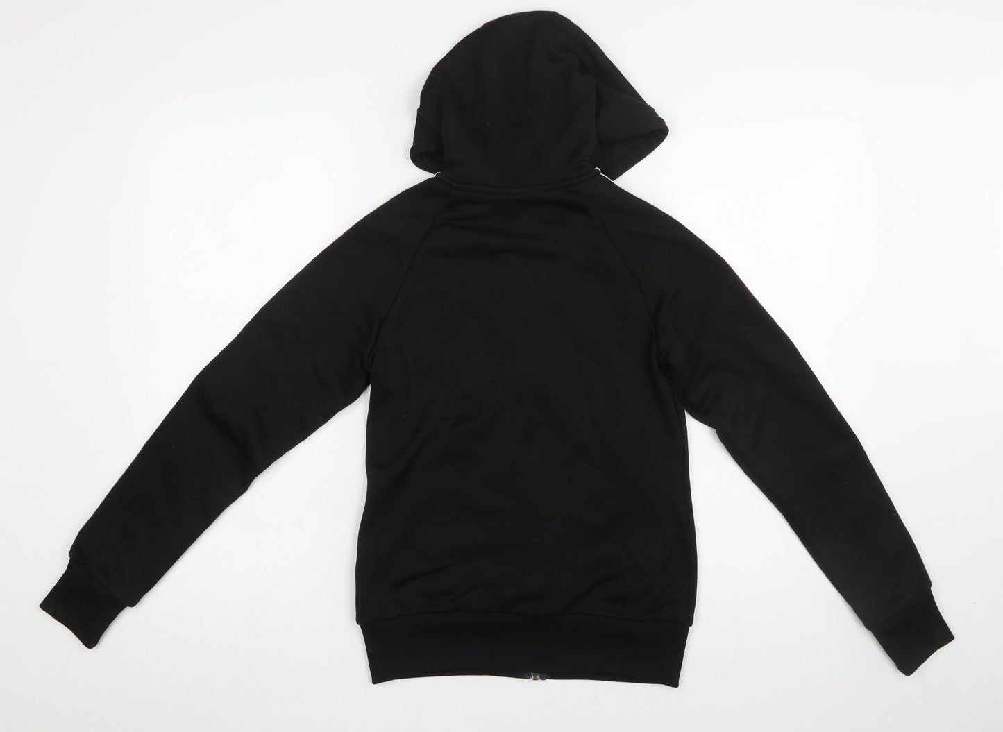 Womens UK Size 8 adidas Black Full Zip Hoodie
