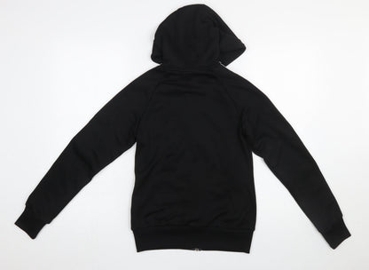 Womens UK Size 8 adidas Black Full Zip Hoodie