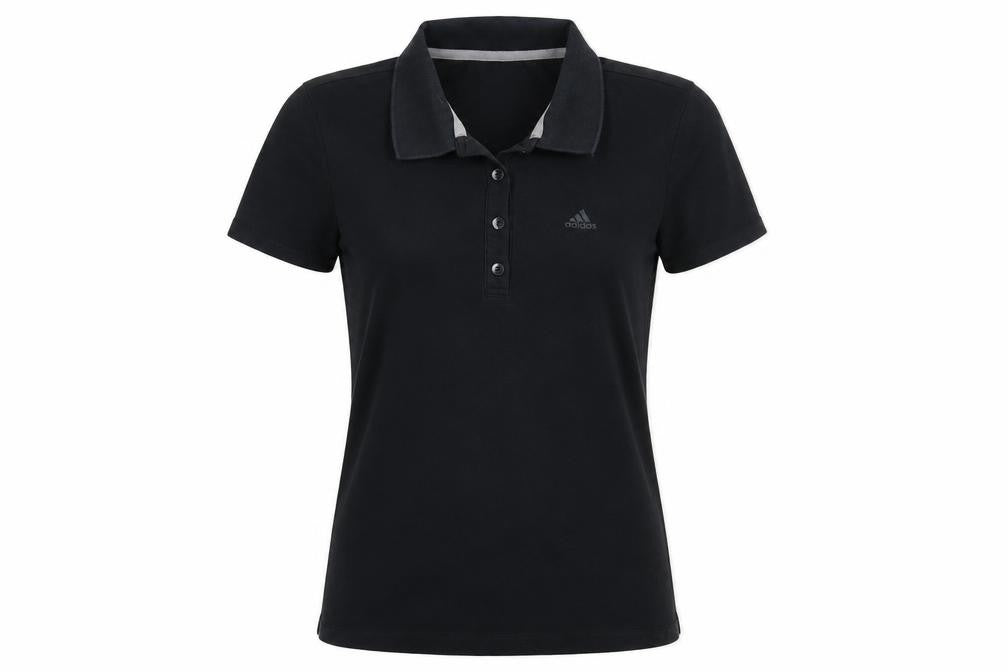 Womens UK Size XS adidas Black Basic Polo