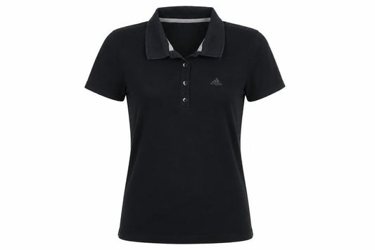 Womens UK Size XS adidas Black Basic Polo
