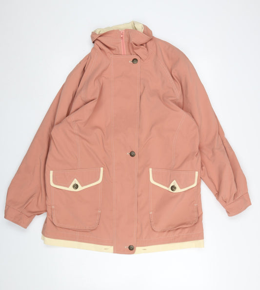 Womens UK Size 14 Panache Pink Rain Coat
