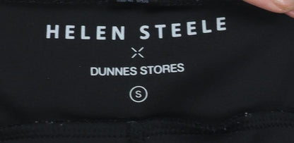 Womens UK Size S Helen Steele x Dunnes Stores Regular Fit Jogger Black Trousers