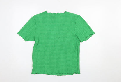 Womens UK Size 14 NEXT Green Basic T-Shirt