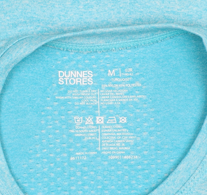 Womens UK Size 12 Dunnes Stores Blue Gym & TrainingRunning & JoggingYoga T-Shirt