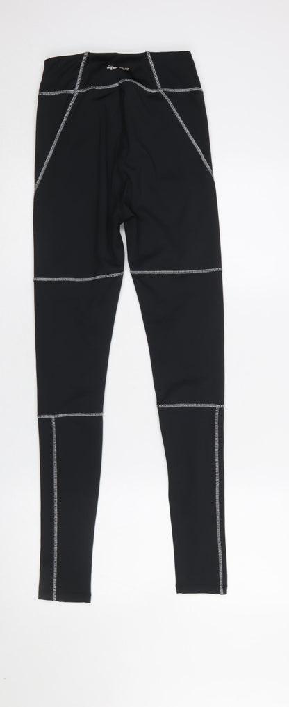 ASOS 4505 Womens Black Size 8 Activewear Leggings Gym Running Trousers