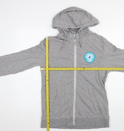 Mens UK Size M JACK & JONES Grey Full Zip Hoodie