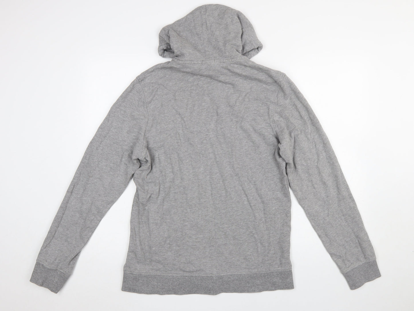 Mens UK Size M JACK & JONES Grey Full Zip Hoodie