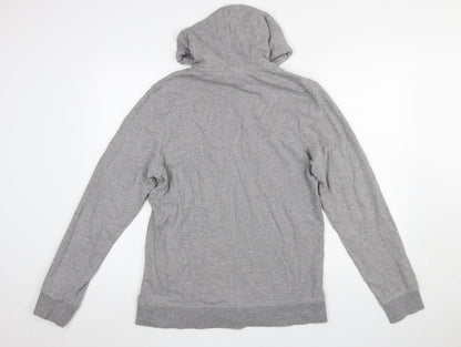 Mens UK Size M JACK & JONES Grey Full Zip Hoodie