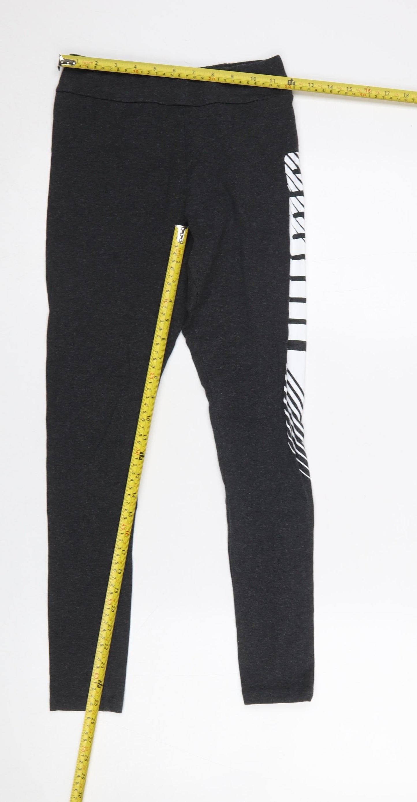 Womens UK Size S PUMA Slim Fit Leggings Black Leggings