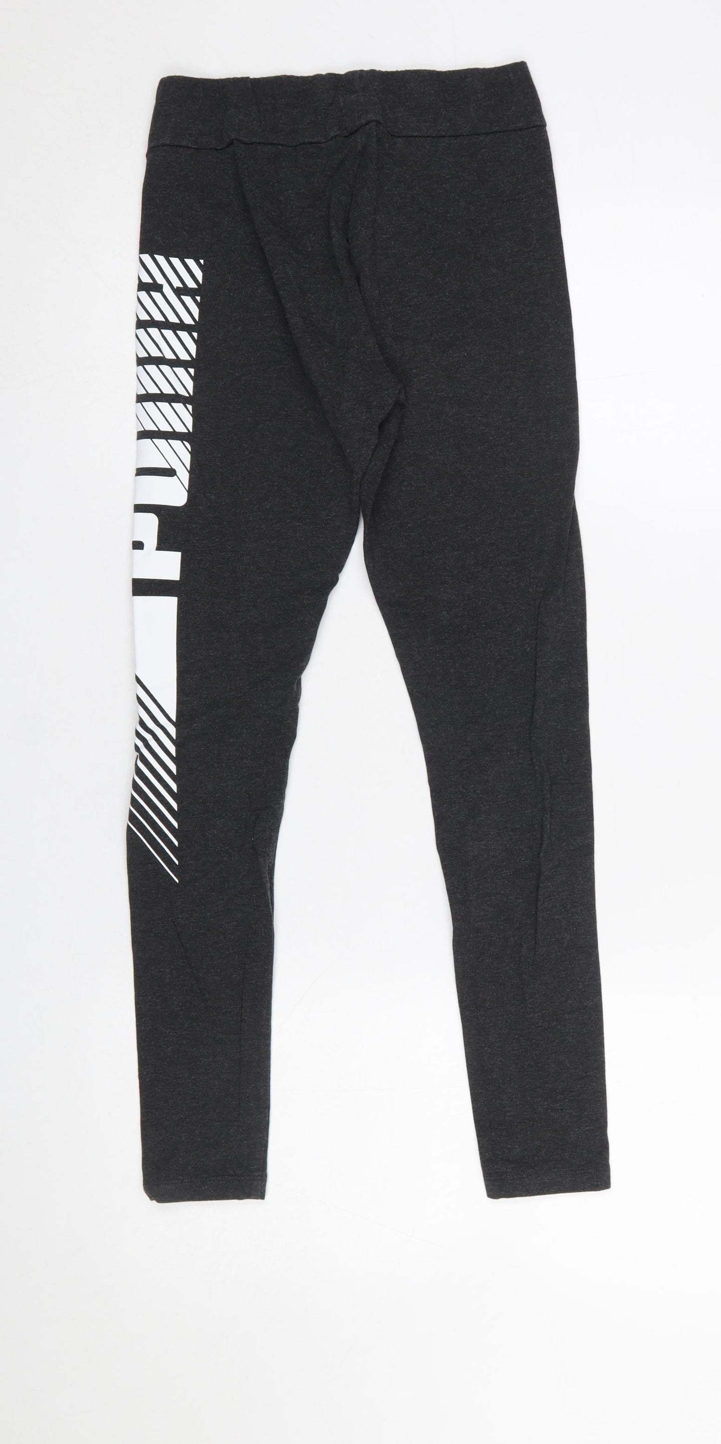 Womens UK Size S PUMA Slim Fit Leggings Black Leggings