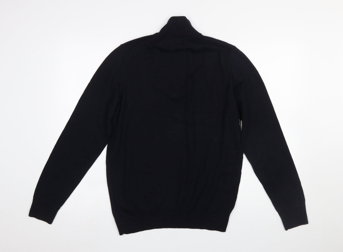 Mens UK Size M Farah Black Full Zip Jumper