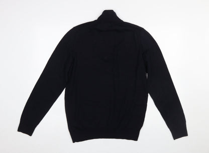 Mens UK Size M Farah Black Full Zip Jumper
