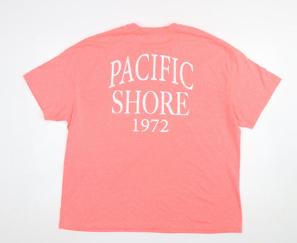 Womens UK Size 16 Dunnes Stores Pink Basic T-Shirt
