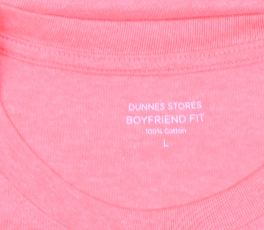 Womens UK Size 16 Dunnes Stores Pink Basic T-Shirt