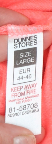 Womens UK Size 16 Dunnes Stores Pink Basic T-Shirt