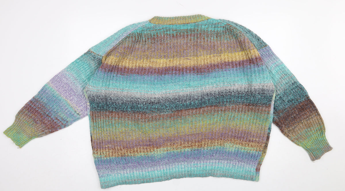 Womens UK Size XL Only Multicoloured Pullover Jumper
