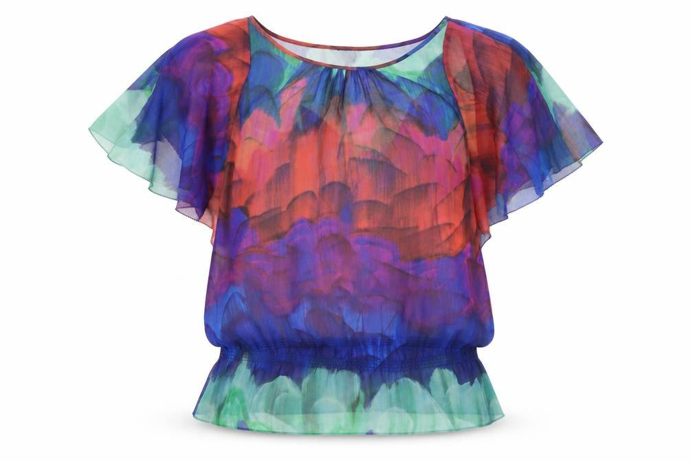 Womens UK Size 12 Coast Multicoloured Tunic Blouse