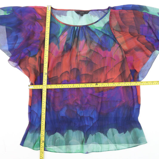 Womens UK Size 12 Coast Multicoloured Tunic Blouse