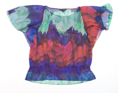 Womens UK Size 12 Coast Multicoloured Tunic Blouse