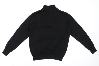 Mens UK Size M Allen Solly Blue 1/2 Zip Jumper