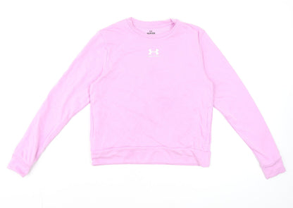 Womens UK Size XS Under armour Pink Pullover Sweatshirt