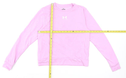 Womens UK Size XS Under armour Pink Pullover Sweatshirt