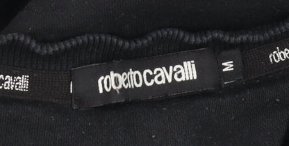 Womens UK Size M Roberto Cavalli Black Pullover Sweatshirt