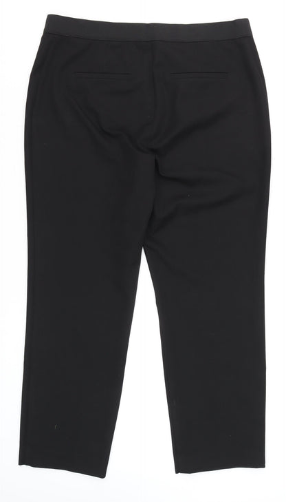 Womens UK Size 14 Gallery Regular Fit Business Casual Workwear Black Trousers