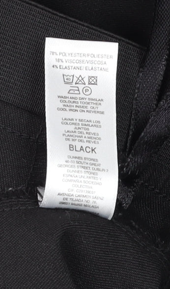 Womens UK Size 14 Gallery Regular Fit Business Casual Workwear Black Trousers