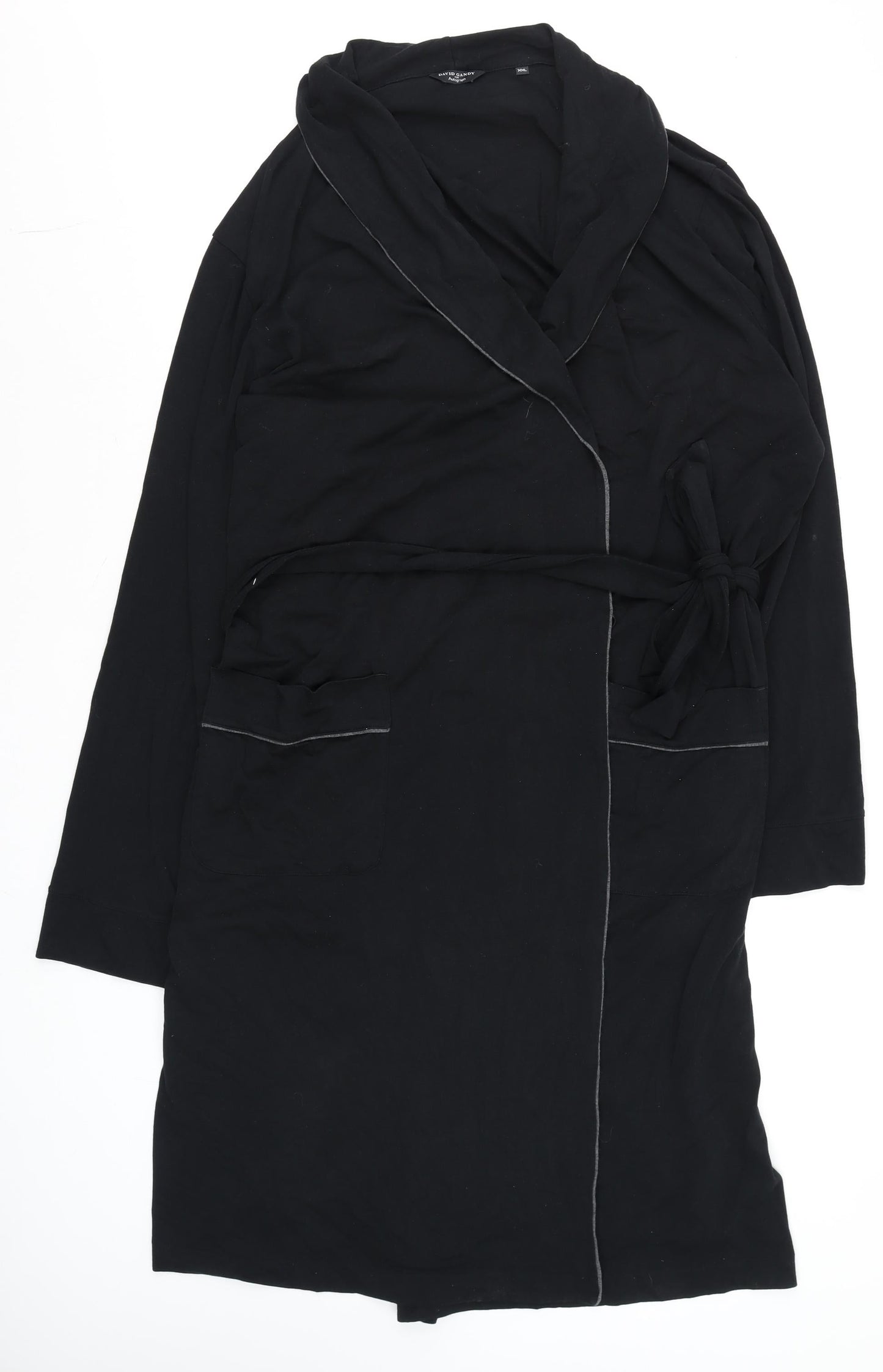 Unisex Adults UK Size 2XL Marks and Spencer Black Wrap Jumper