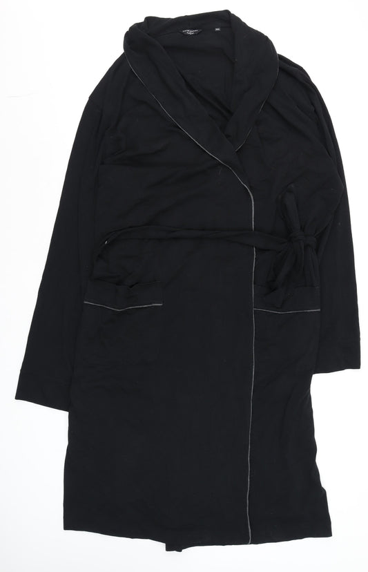 Unisex Adults UK Size 2XL Marks and Spencer Black Wrap Jumper