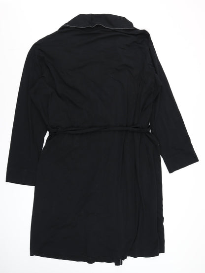 Unisex Adults UK Size 2XL Marks and Spencer Black Wrap Jumper