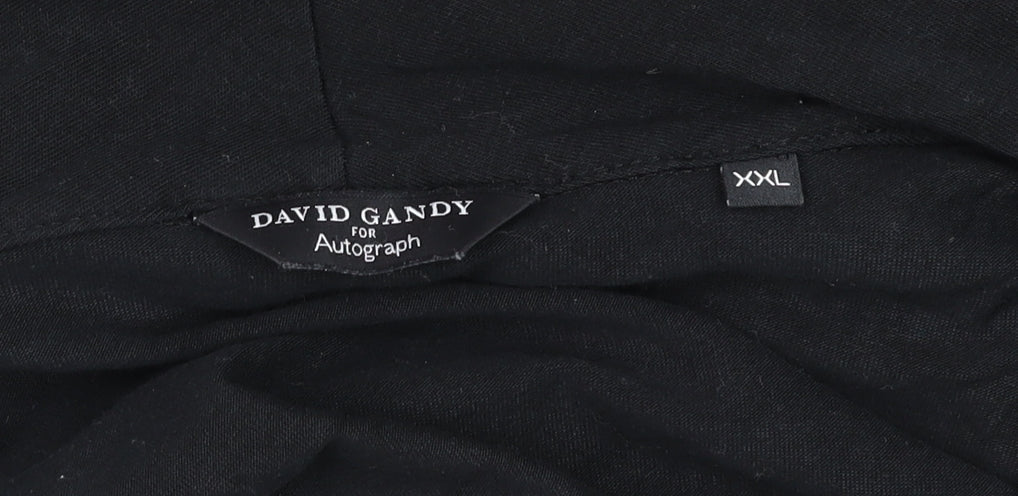 Unisex Adults UK Size 2XL Marks and Spencer Black Wrap Jumper