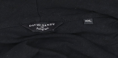 Unisex Adults UK Size 2XL Marks and Spencer Black Wrap Jumper