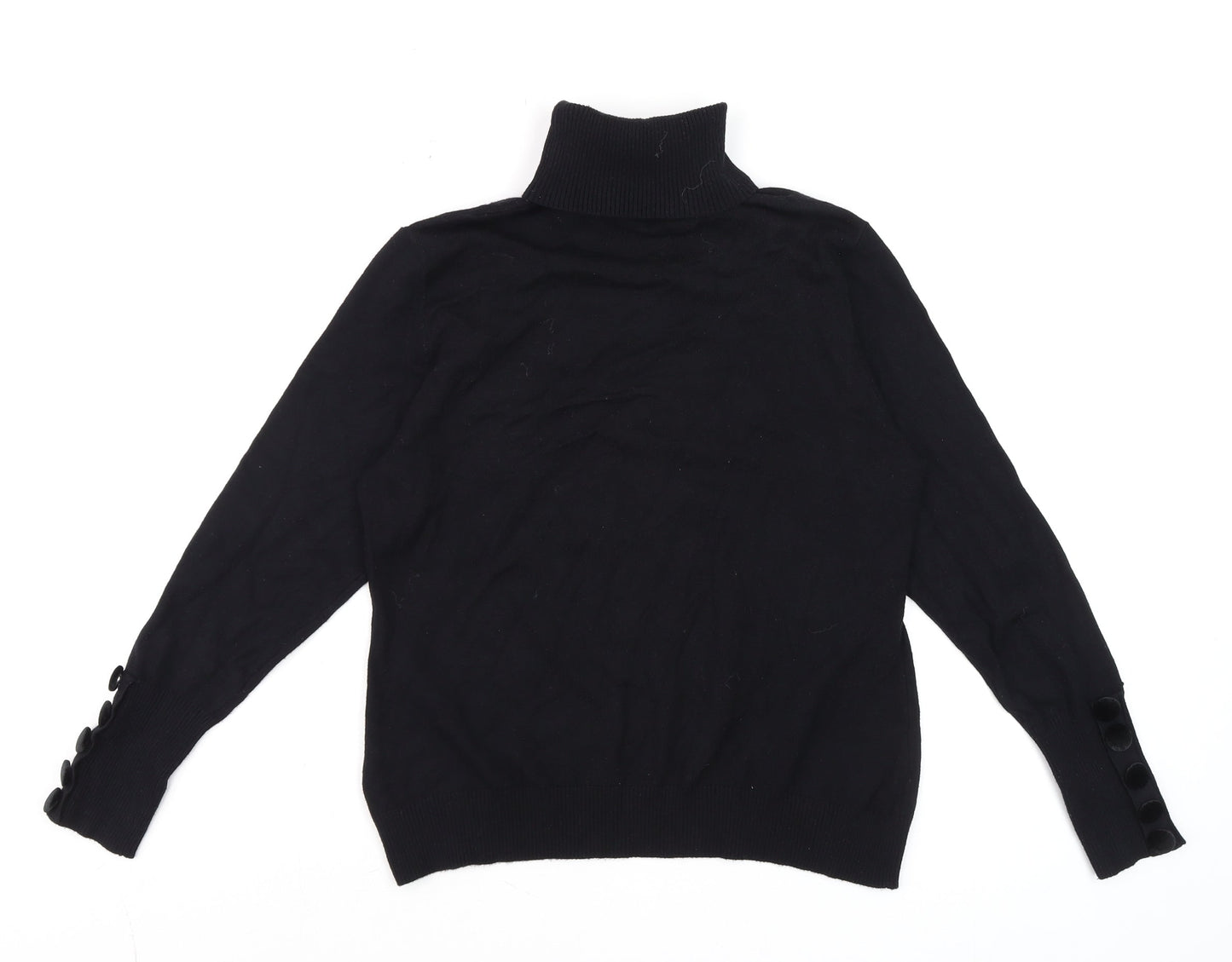 Womens UK Size 14 Savida Black Basic Blouse