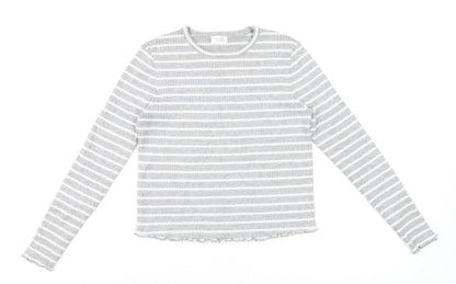 Womens UK Size 14 Savida Grey Basic T-Shirt