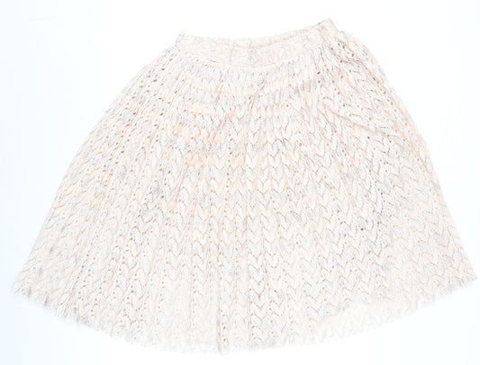 Womens UK Size 8 NEXT A-Line Lace Skirt