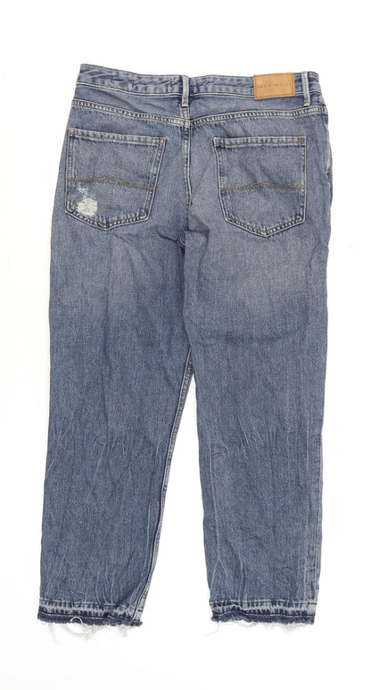 Womens UK Size 10 Jack Wills Relaxed Fit Girlfriend Blue Jeans