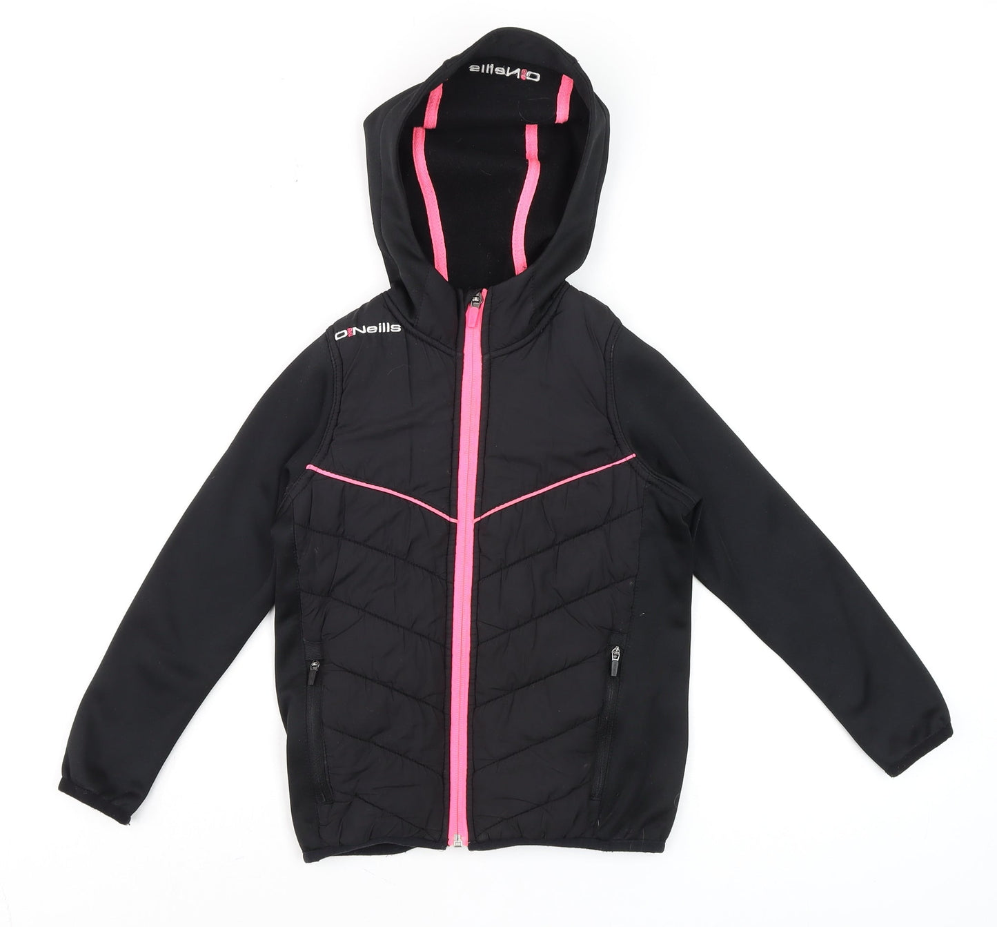 Girls UK Size 3-4 Years O'Neills Black Full Zip Hoodie