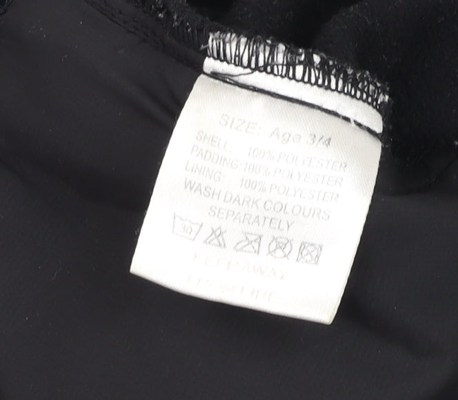 Girls UK Size 3-4 Years O'Neills Black Full Zip Hoodie
