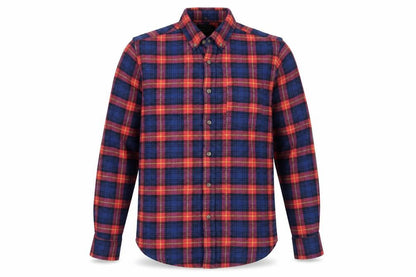 Primark Men's Multicoloured Plaid Cotton Long Sleeve Shirt Small Regular Fit