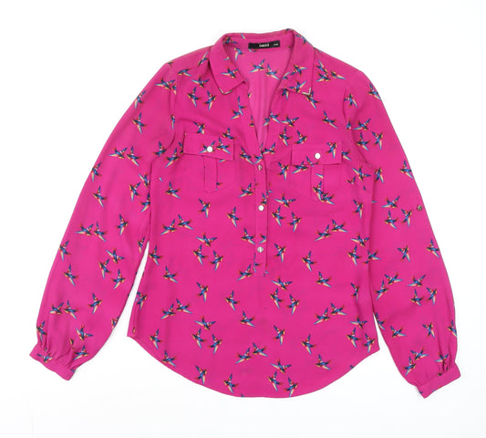Womens UK Size 6 Oasis Pink Basic Blouse