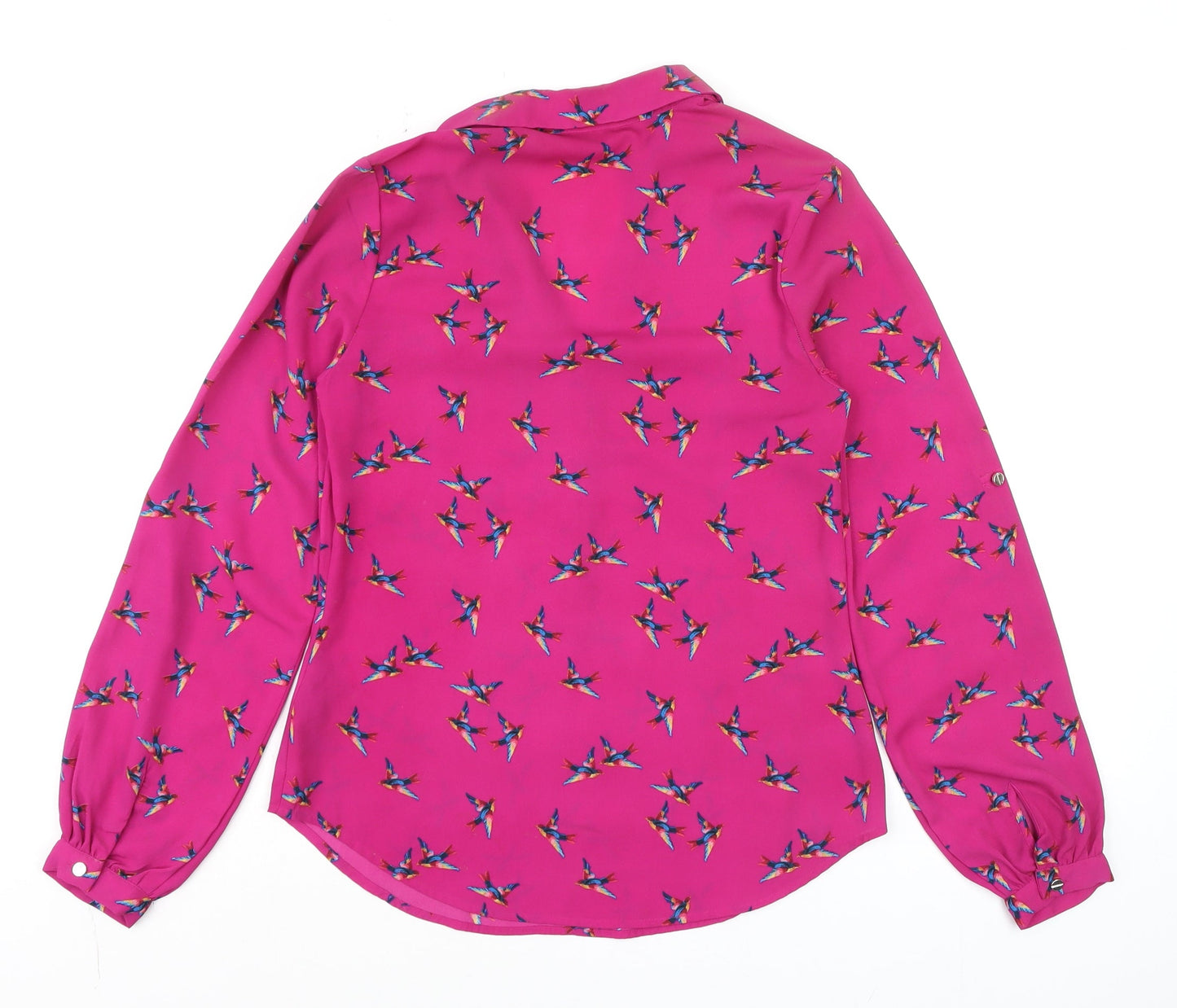 Womens UK Size 6 Oasis Pink Basic Blouse