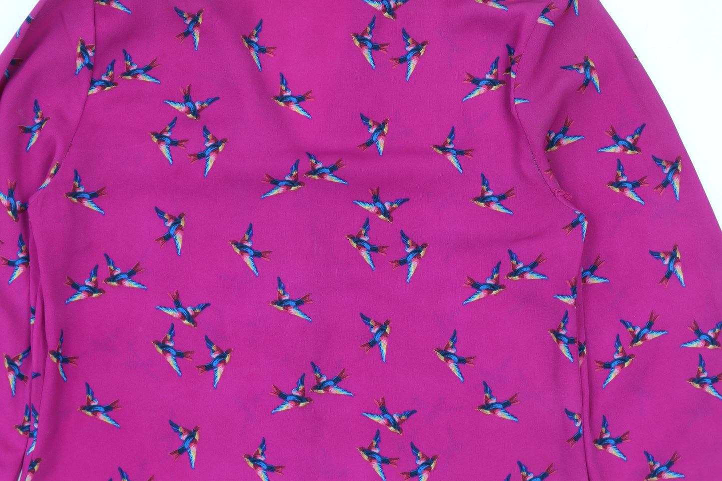 Womens UK Size 6 Oasis Pink Basic Blouse