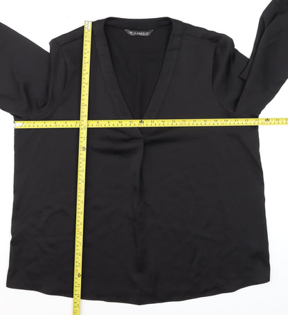 Womens UK Size L Dunnes Black Basic Blouse