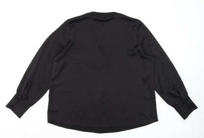Womens UK Size L Dunnes Black Basic Blouse