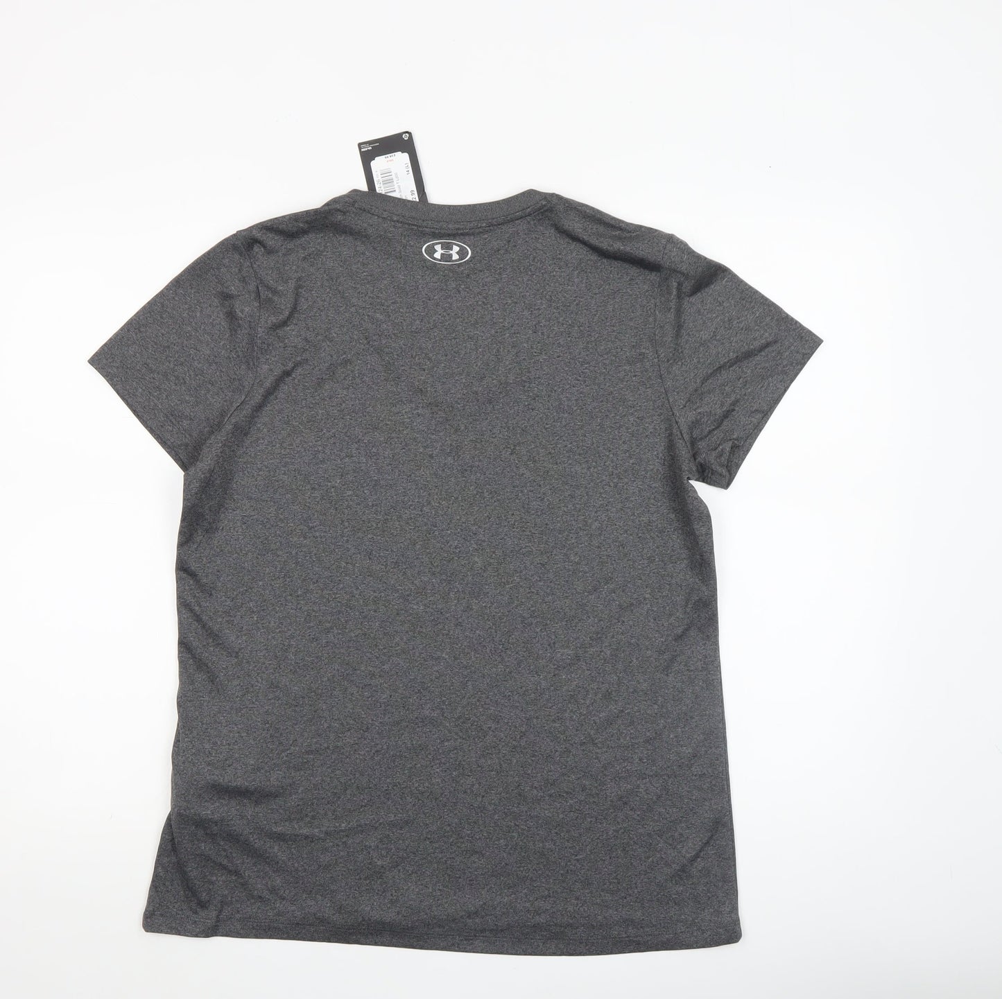 Under Armour Womens Grey V-Neck HeatGear T-Shirt Size L