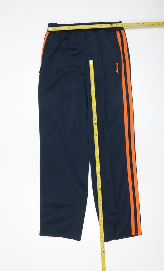 Womens UK Size 12 Mizuno Regular Fit Track Pants Blue Trousers